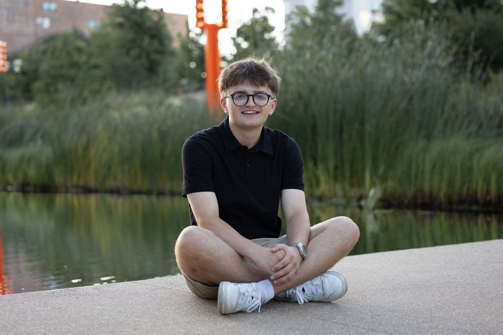 Senior session in the Old Market and Gene Leahy Mall Riverfront.