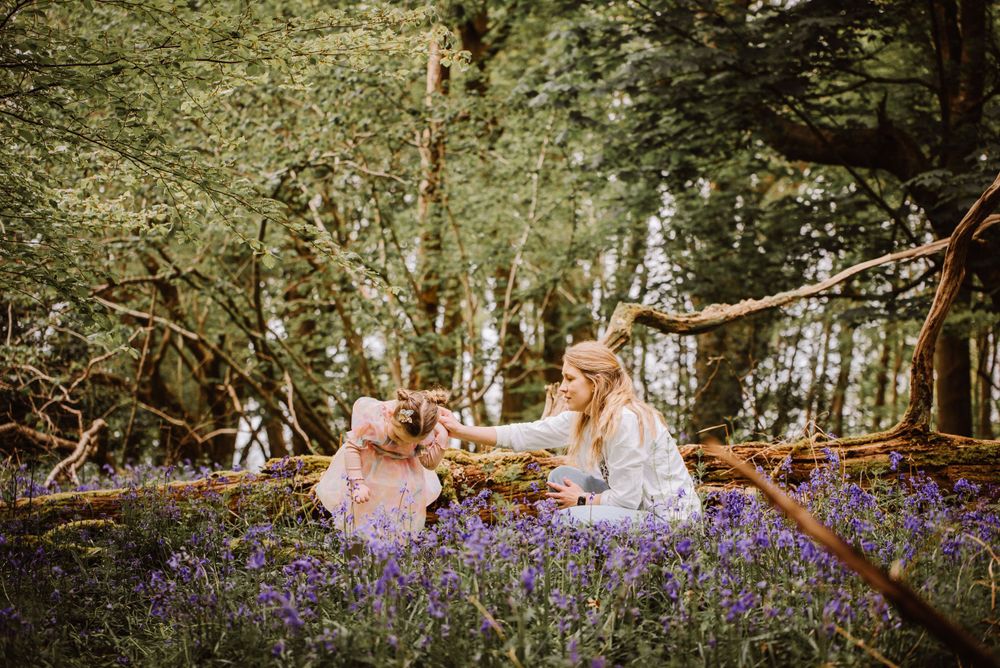 Family outdoor candid documentary photo Dorset., Somerset, Hampshire and Devon. Woodland photo shoot near Dorchester, Dorset. SEND Friendly