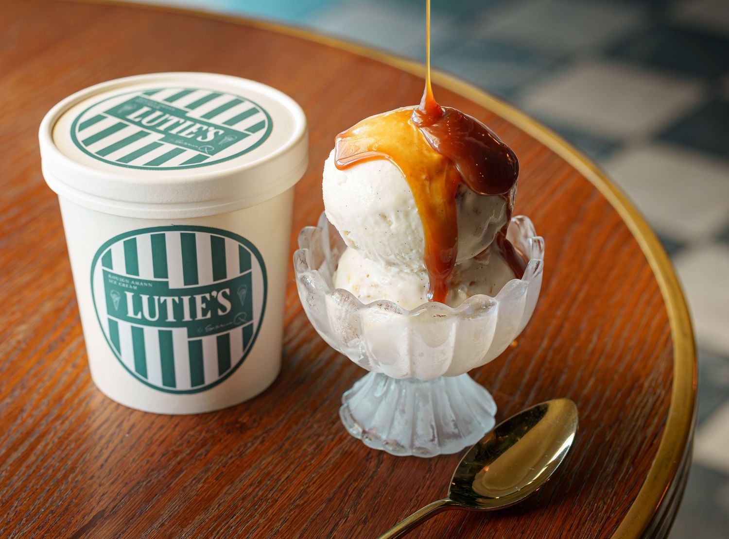 Luties famous Kouign-amman Ice cream