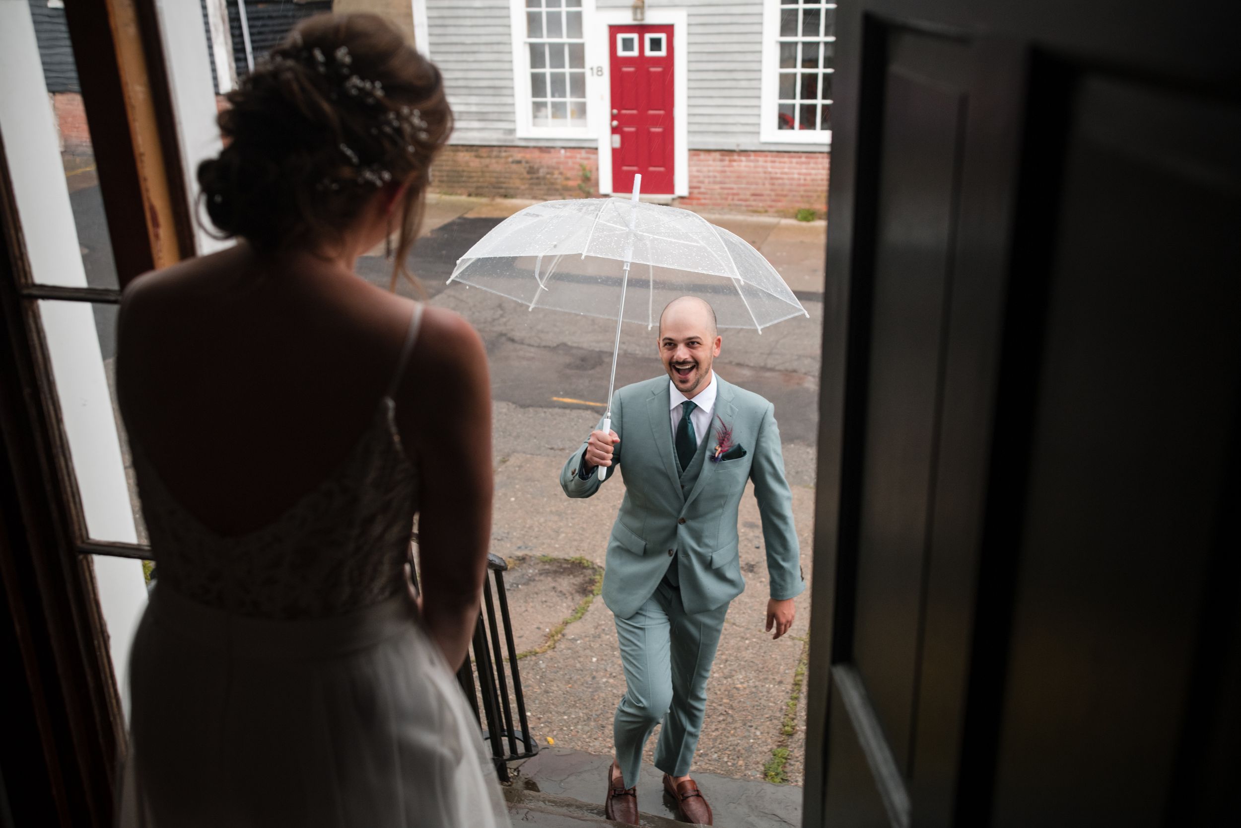 Coastal wedding at Herreshoff Marine Museum, Bristol. Timeless nautical wedding photography and handcrafted heirloom albums by Stefy Hilmer.