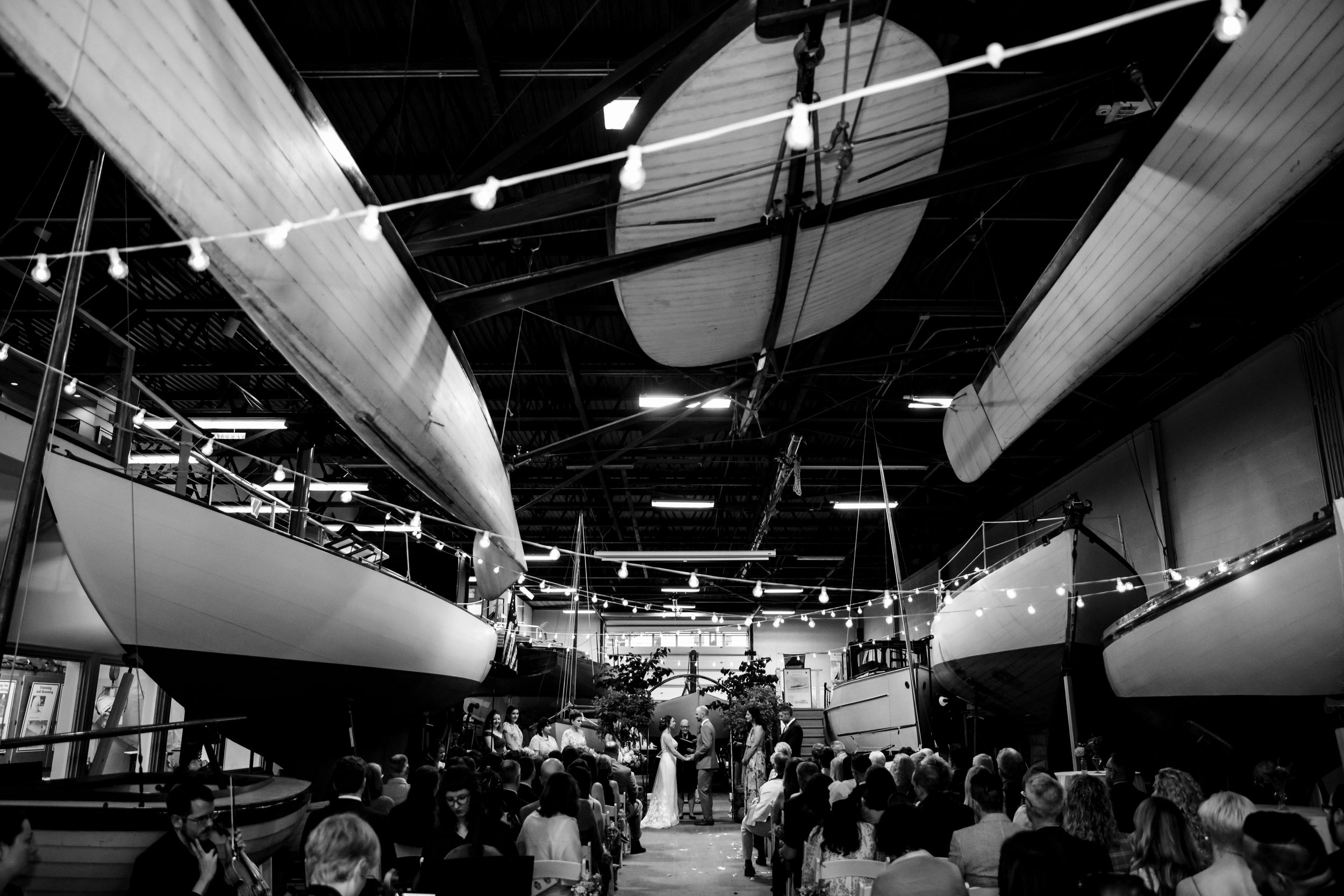 Herreshoff Marine Museum wedding venue. High-end documentary wedding photography and luxury heirloom keepsakes in Bristol, Rhode Island.