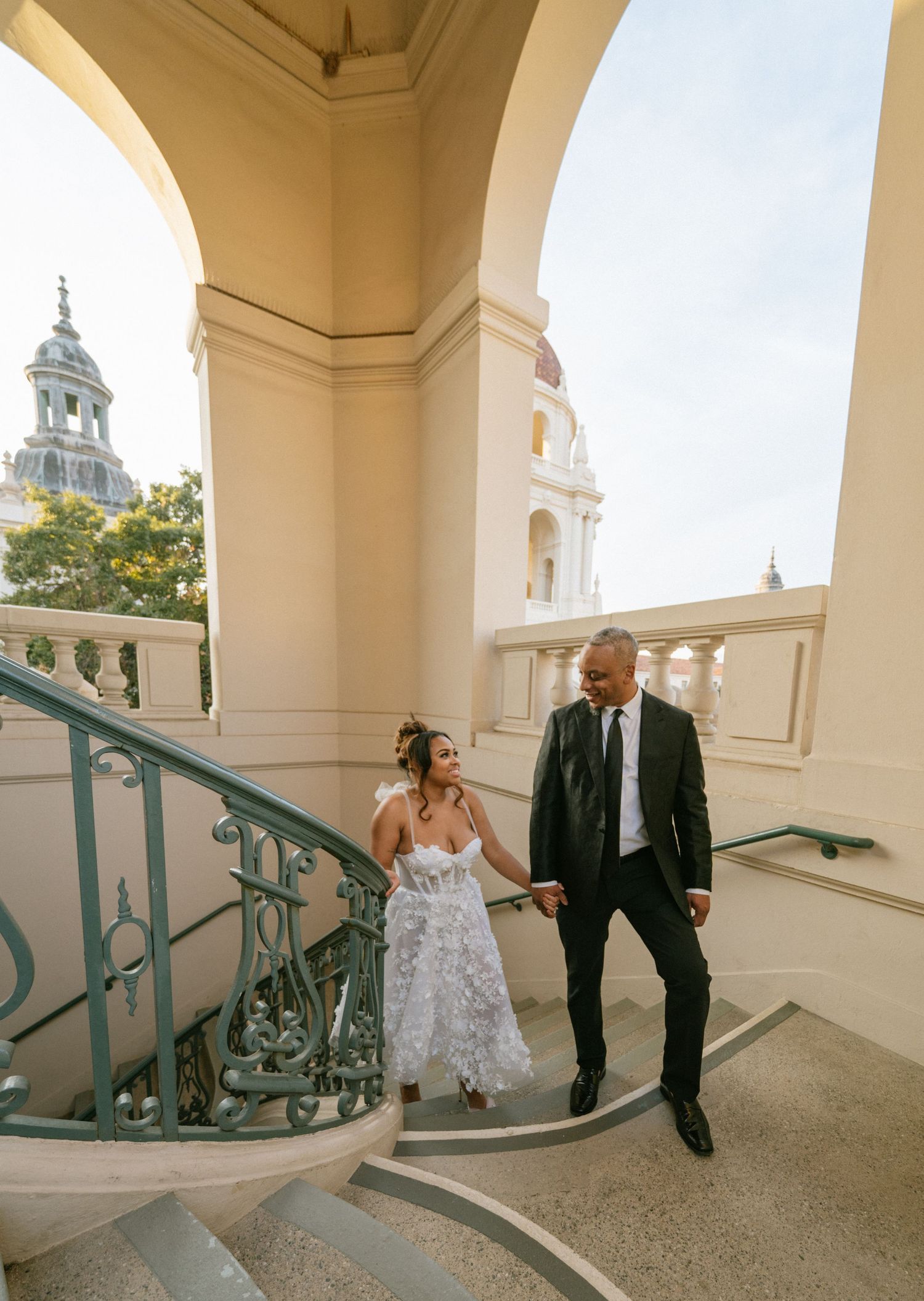 Pasadena city hall engagement photos Ledesma studios