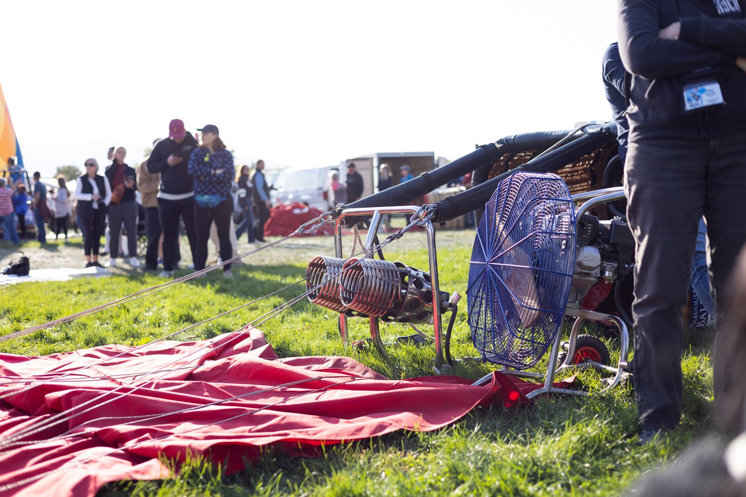 hot air balloon deflated by Memorari Portrait
