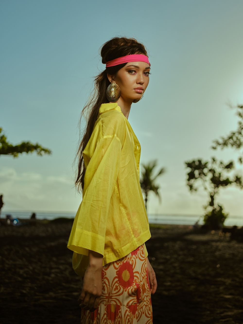shooting photo mode fashion plage pointe venus Mahina tahiti fashion week Herevai Villierme