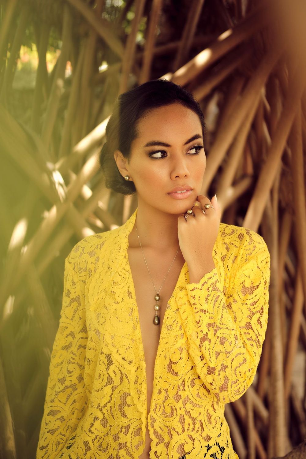 shooting photo portrait bijoux perle noir tahiti moorea Nahui moua