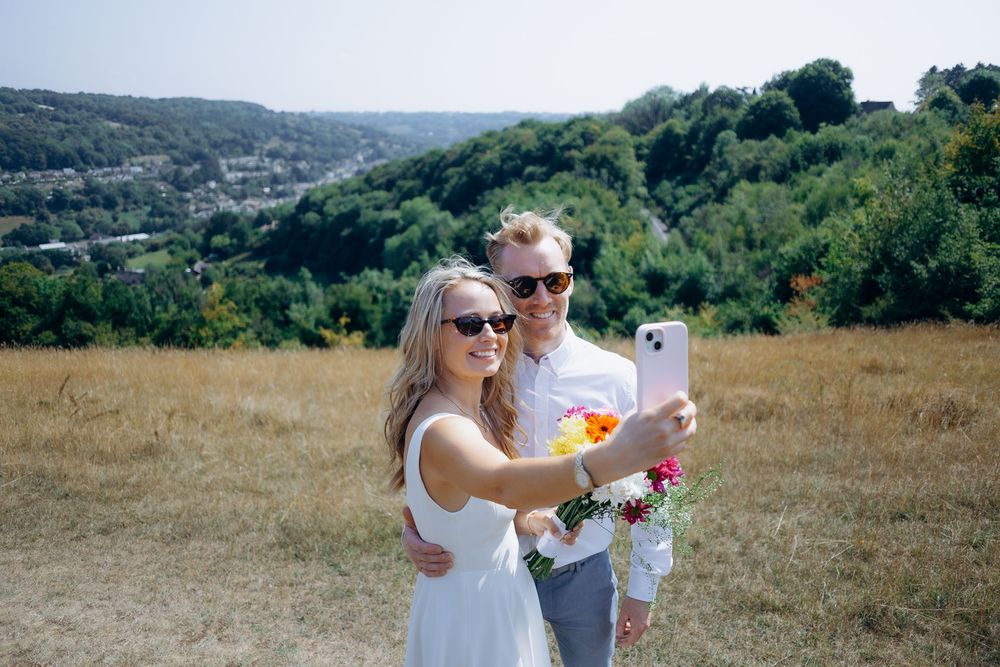 Cotswolds wedding elopement ceremony at Stroud Register Office.