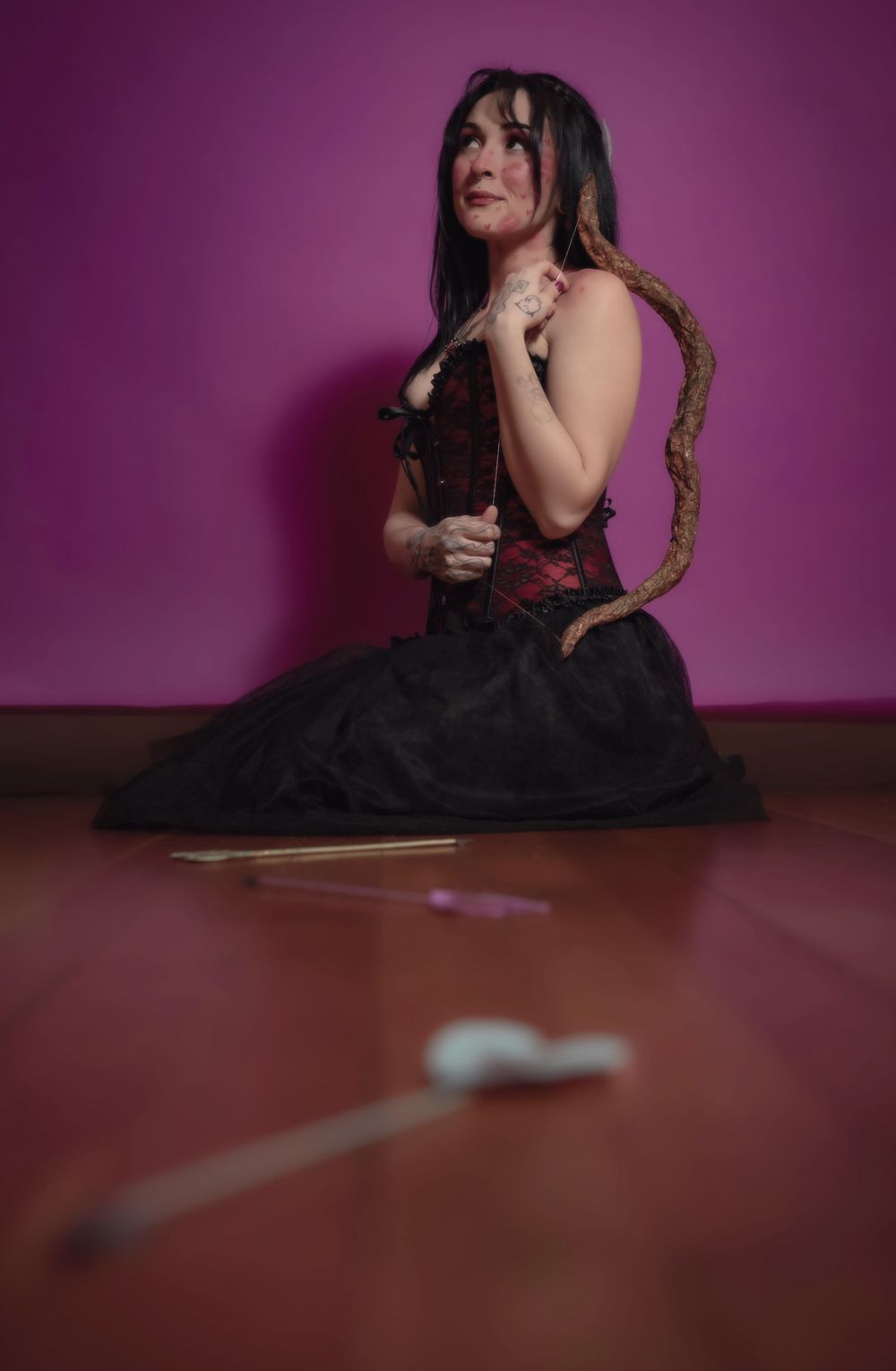 Valentines Day cupid wings dreamy photoshoot in Spokane Washington.