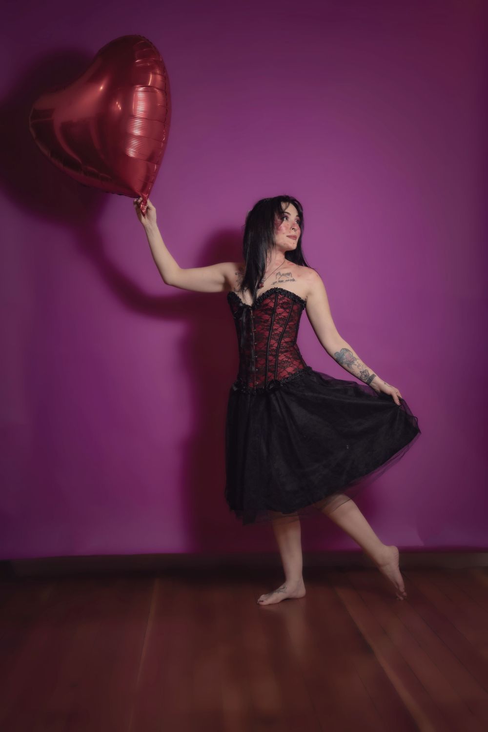 Valentines Day cupid wings dreamy photoshoot in Spokane Washington.
