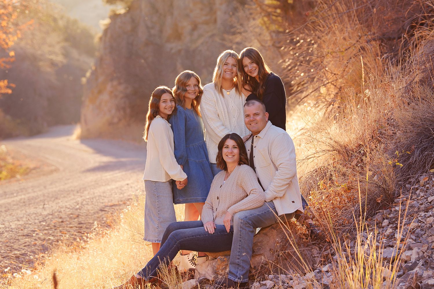 Blackfoot Family photographer at golden hour in South east Idaho Mountain near Idaho Falls Idaho.