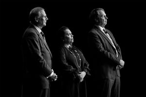 Florida Atlantic University L-R; Steve Schmidt, BOG Chair; Stacy A. Volnick, VP;  John Kelly President 
Jeffrey Tholl photography