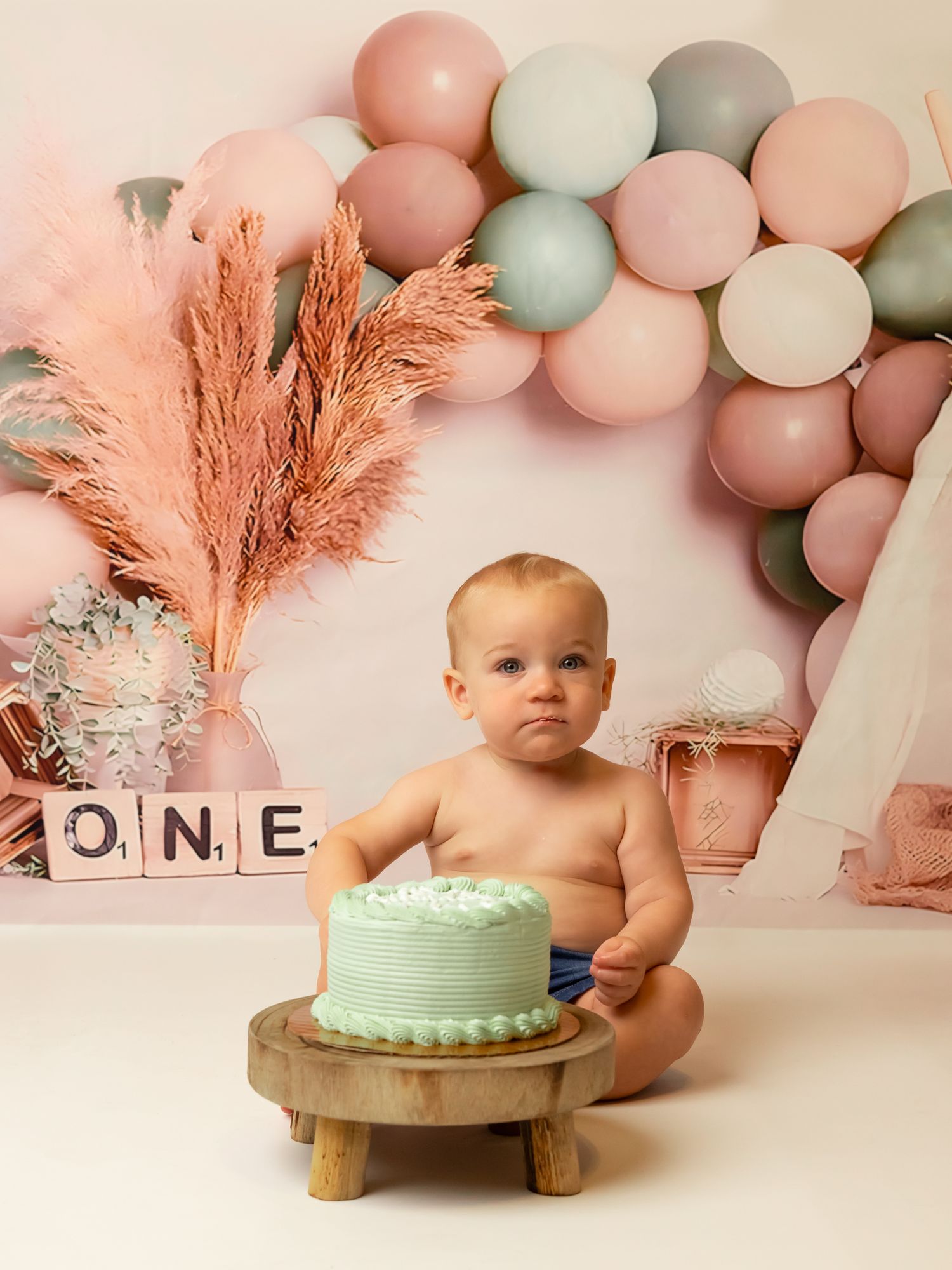 Cake smash photography in Houston and Katy.