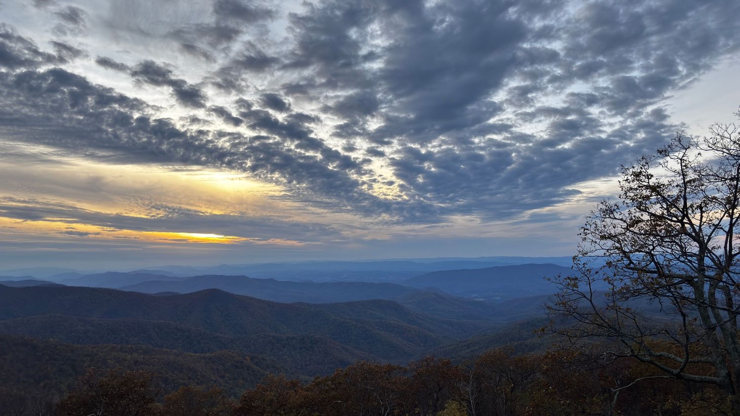 Arnold Valley overlook from the Blue Ridge Parkway Virginia