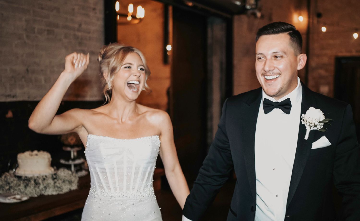 Newlyweds sharing a cinematic first dance moment in Dallas with direct-flash artistry.