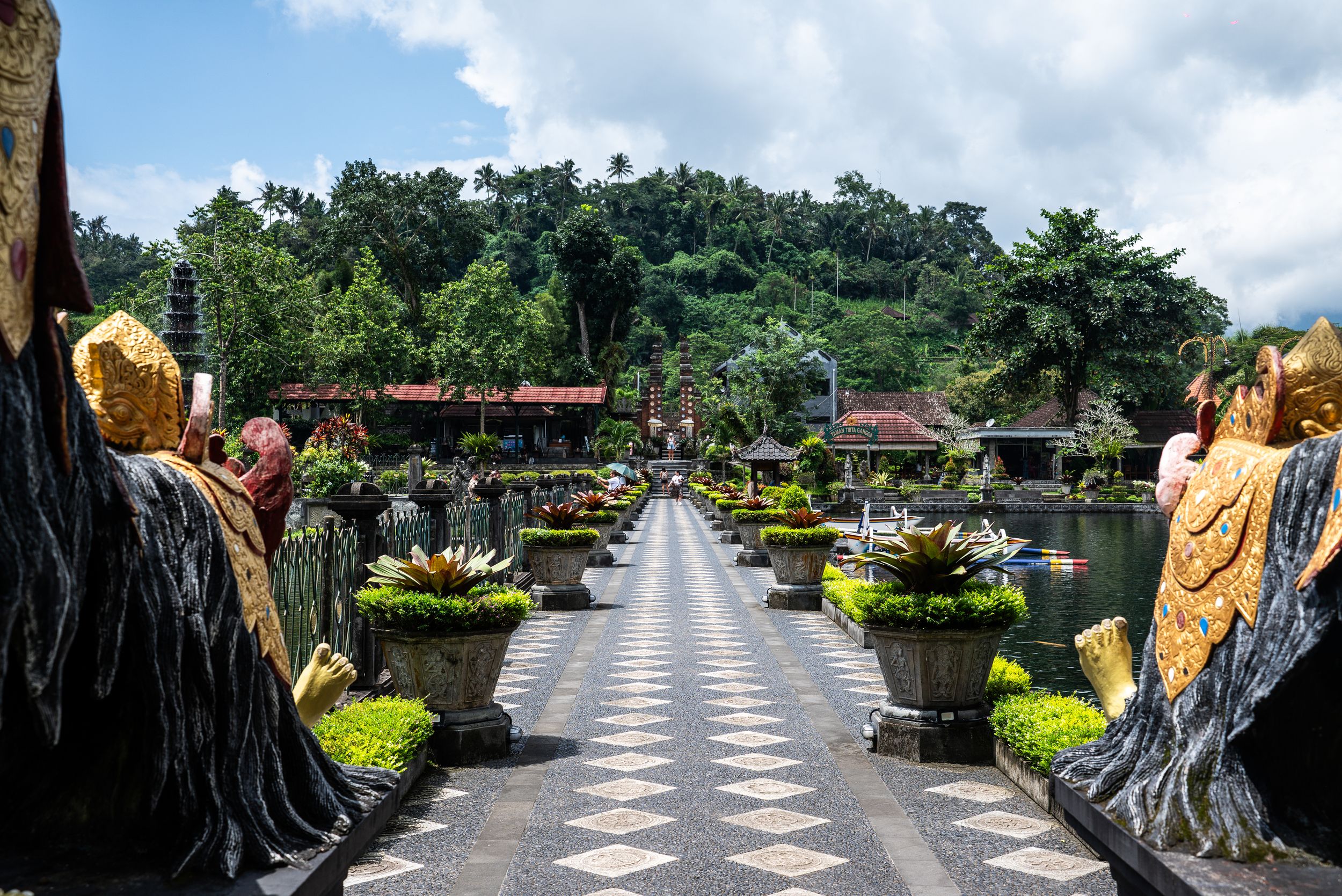 Tirta Gangga gardens and water palace in East Bali