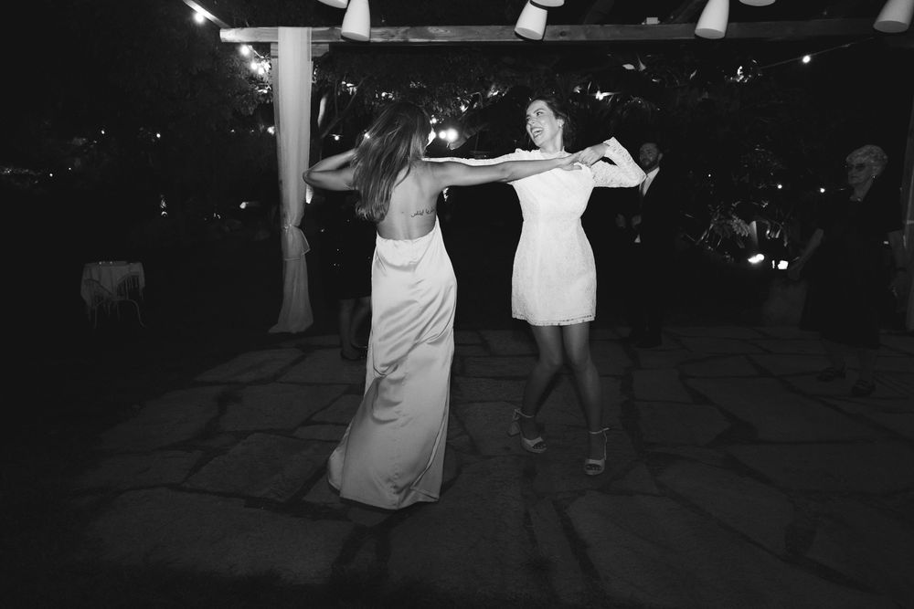Fun moments during the wedding party at a wedding on the Italian Riviera