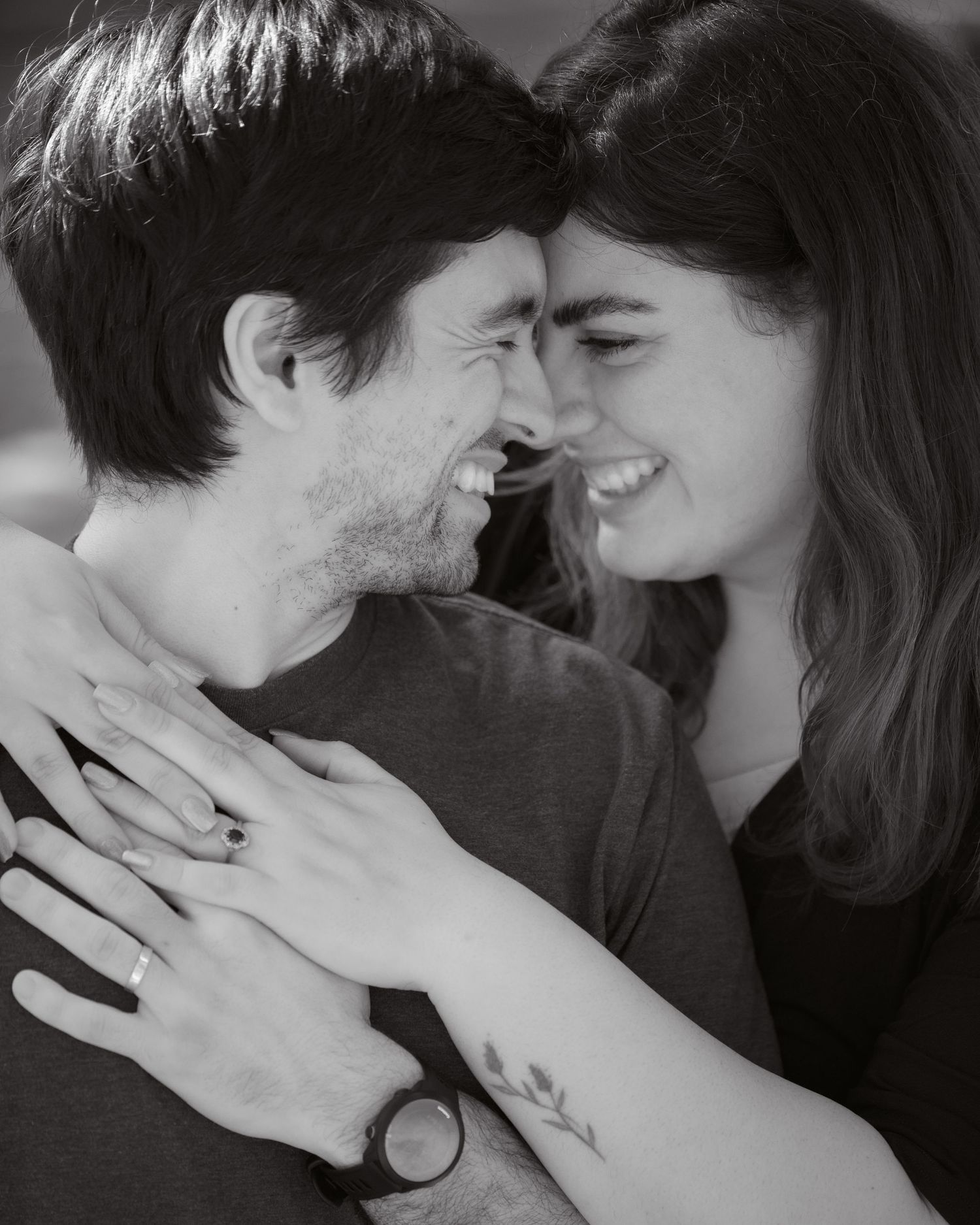 Couple engagement photo session at Stanley Park in Vancouver
