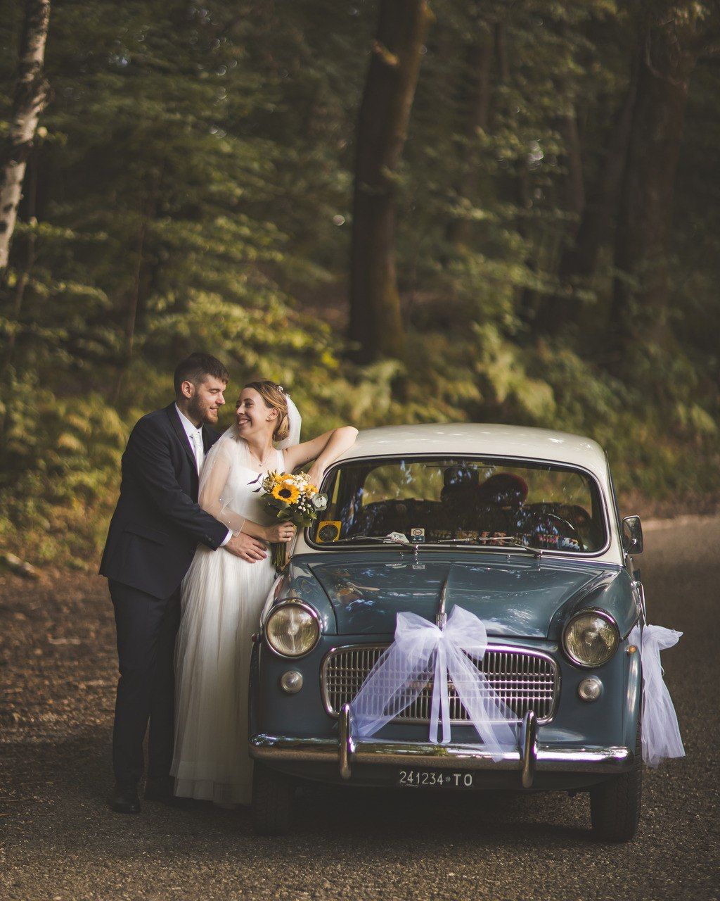 foto di matrimonio nel bosco del falco montello treviso