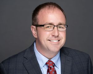 C-suite executive headshot photographed in Charleston SC studio