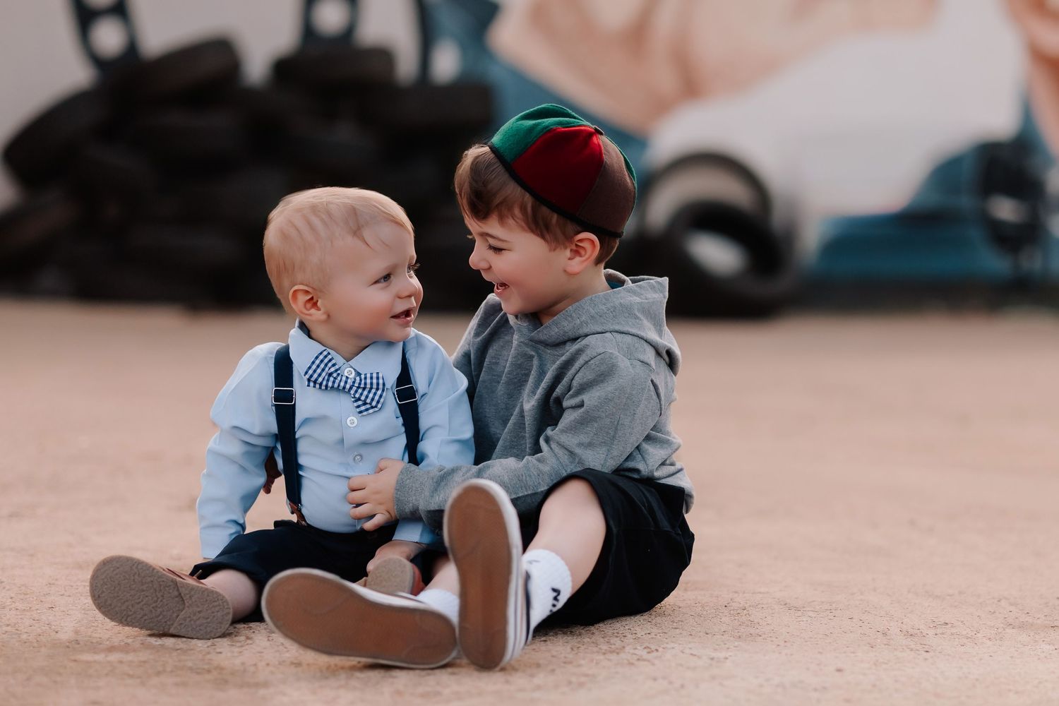 Lonoke Family pictures in Lonoke, Arkansas- Little Rascals 1 year old theme family session
