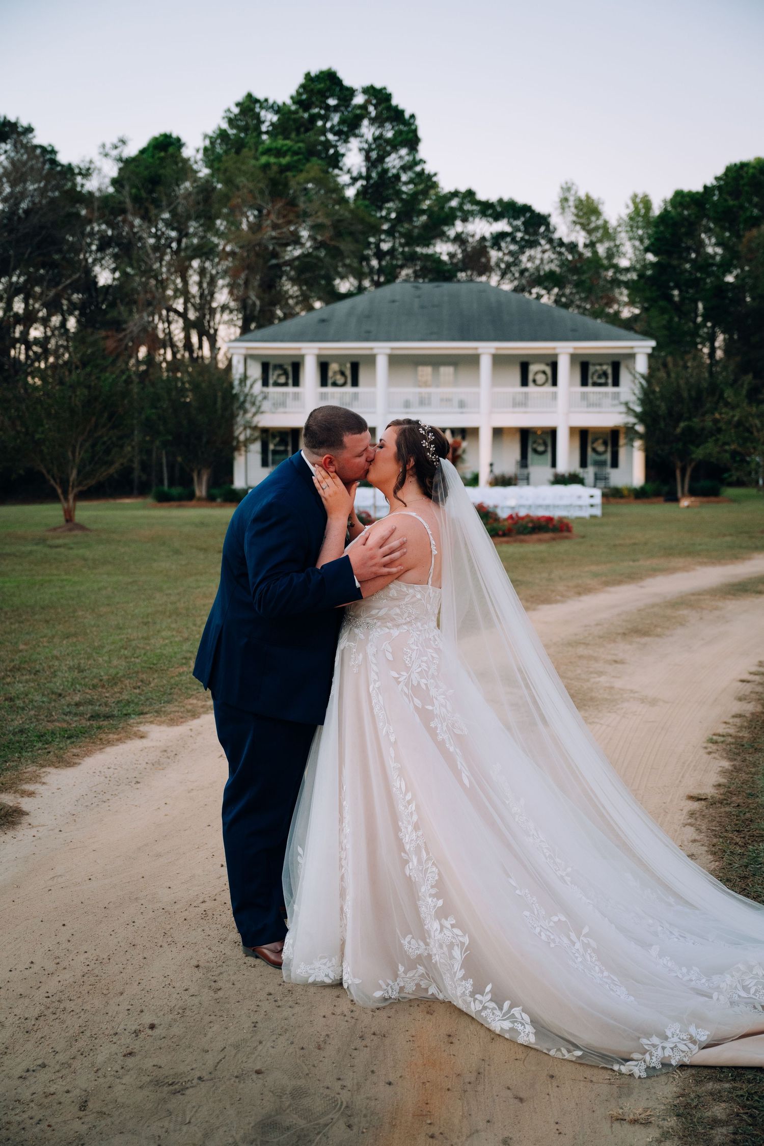 Wedding sunset portraits