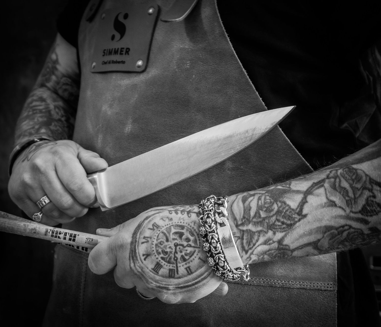 Rockstar Chef Al Roberto ready for service Photographed by Simon Robertson Photography
