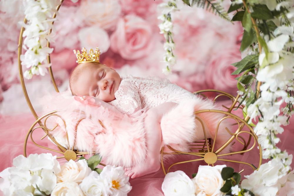 Elegant pink and white floral composition with delicate petals and golden accents.