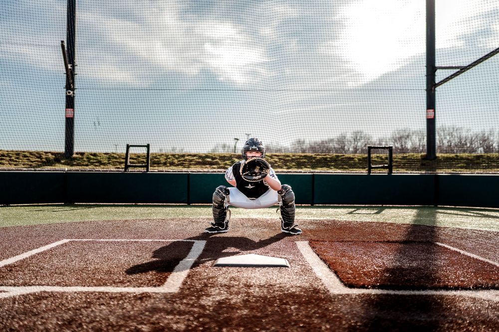 Catcher. Sport portrait session