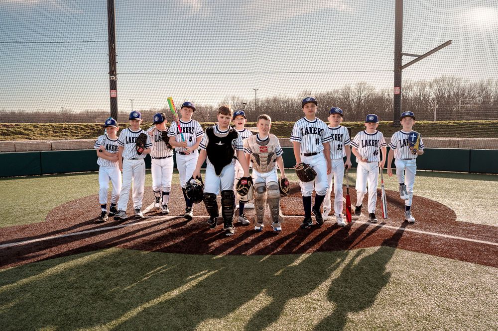 Sports team portrait session