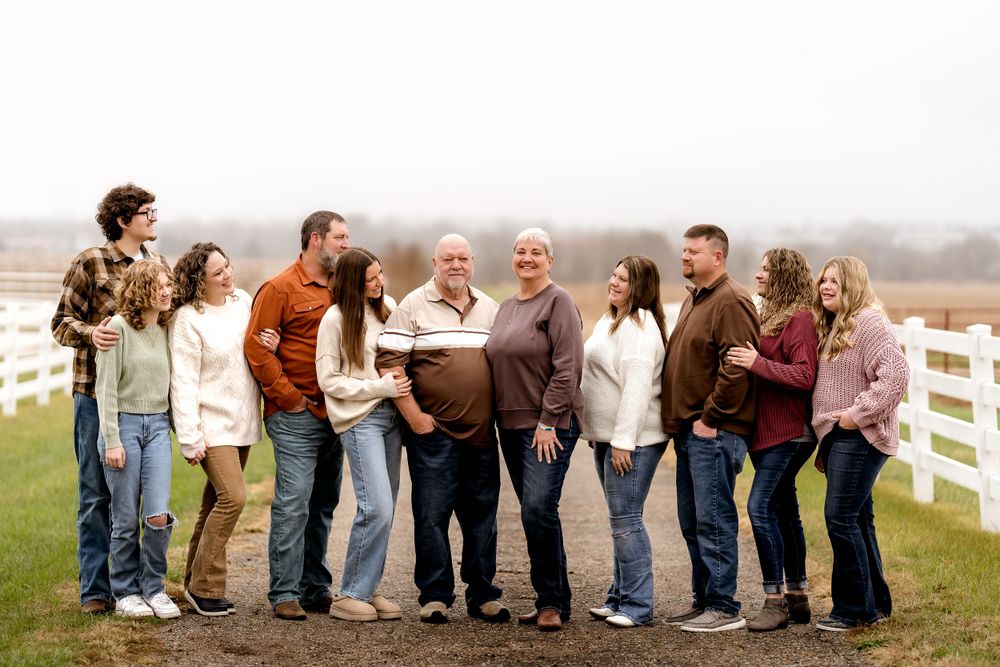 Large family portrait session