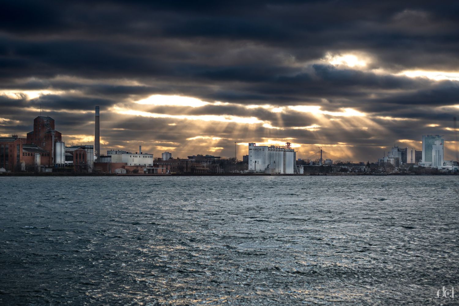 Detroit River Sunset, Windsor Ontario