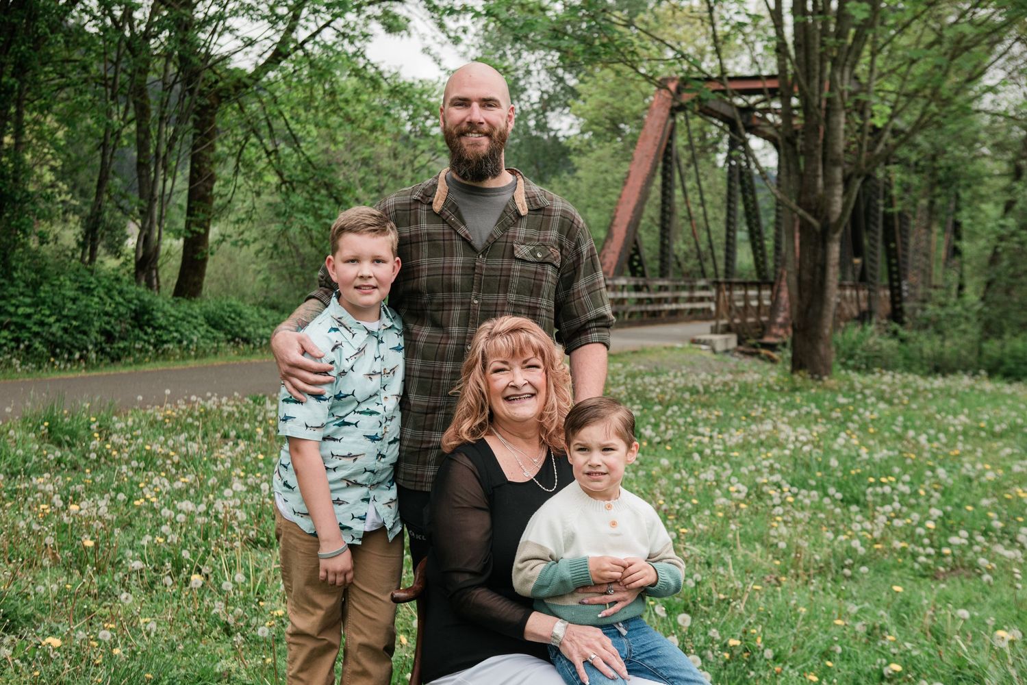 Orting Bridge, family session, family portraits, lifestyle photography, generational photographs