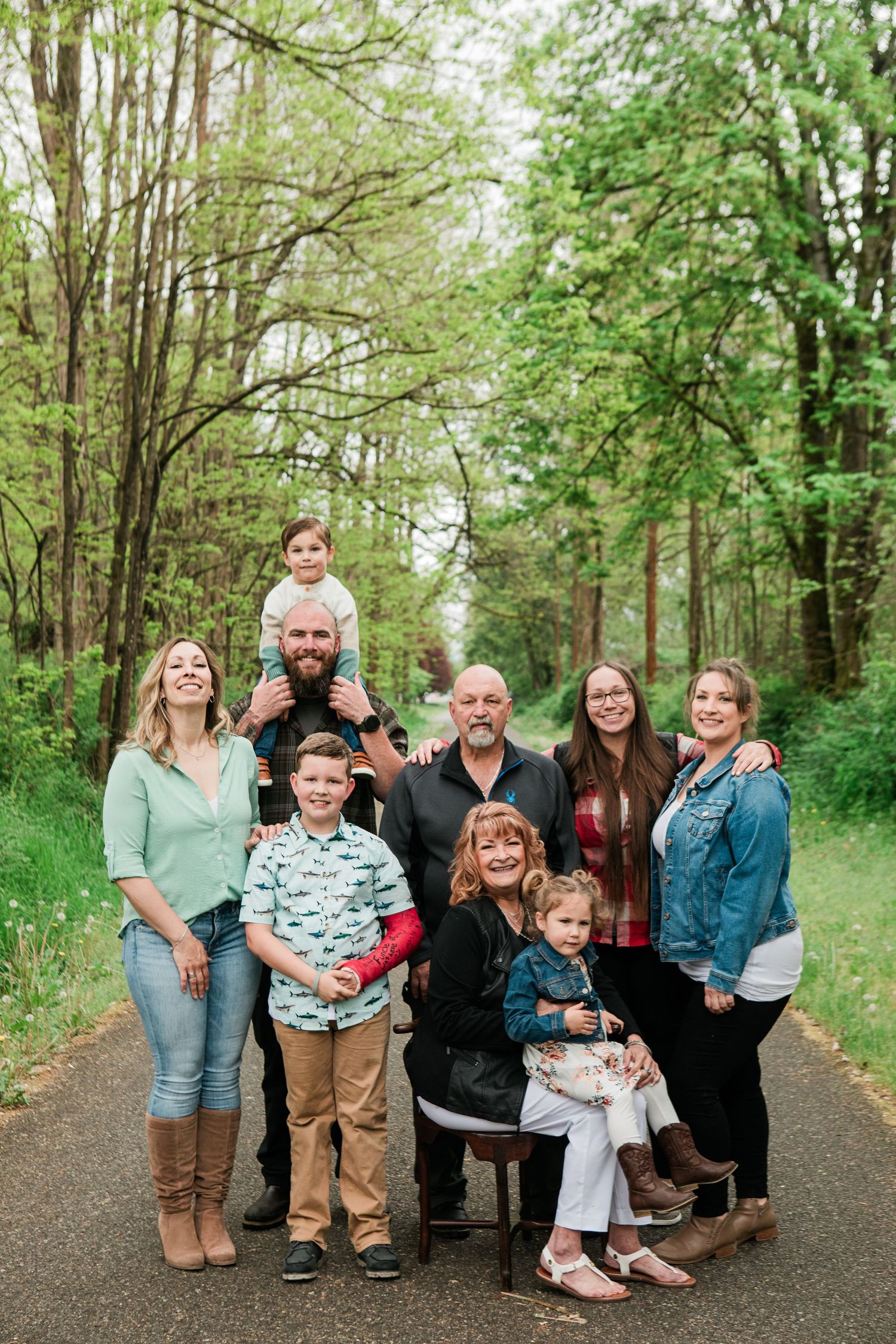 Frontier park, family photos, loving family, joyful, intimate family moments, veteran family