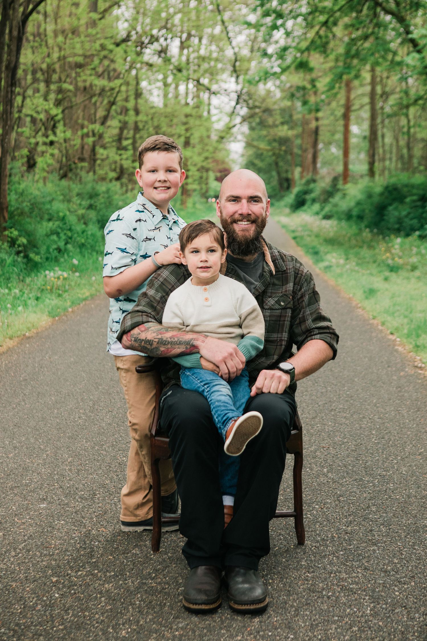 Orting Bridge, family photos, uncle