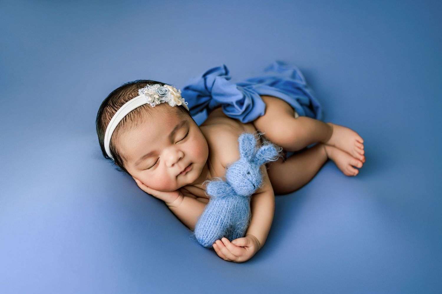 Newborn baby photography studio setup Cedar Park TX