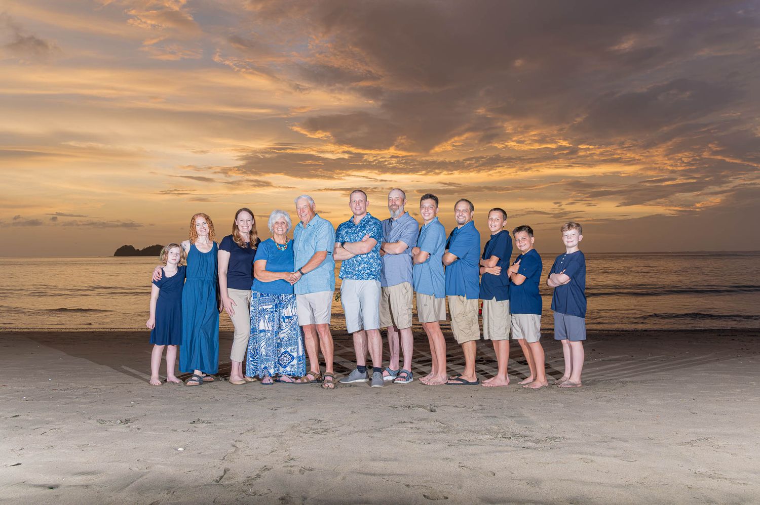 Family photo session in Playa Hermosa, Costa Rica