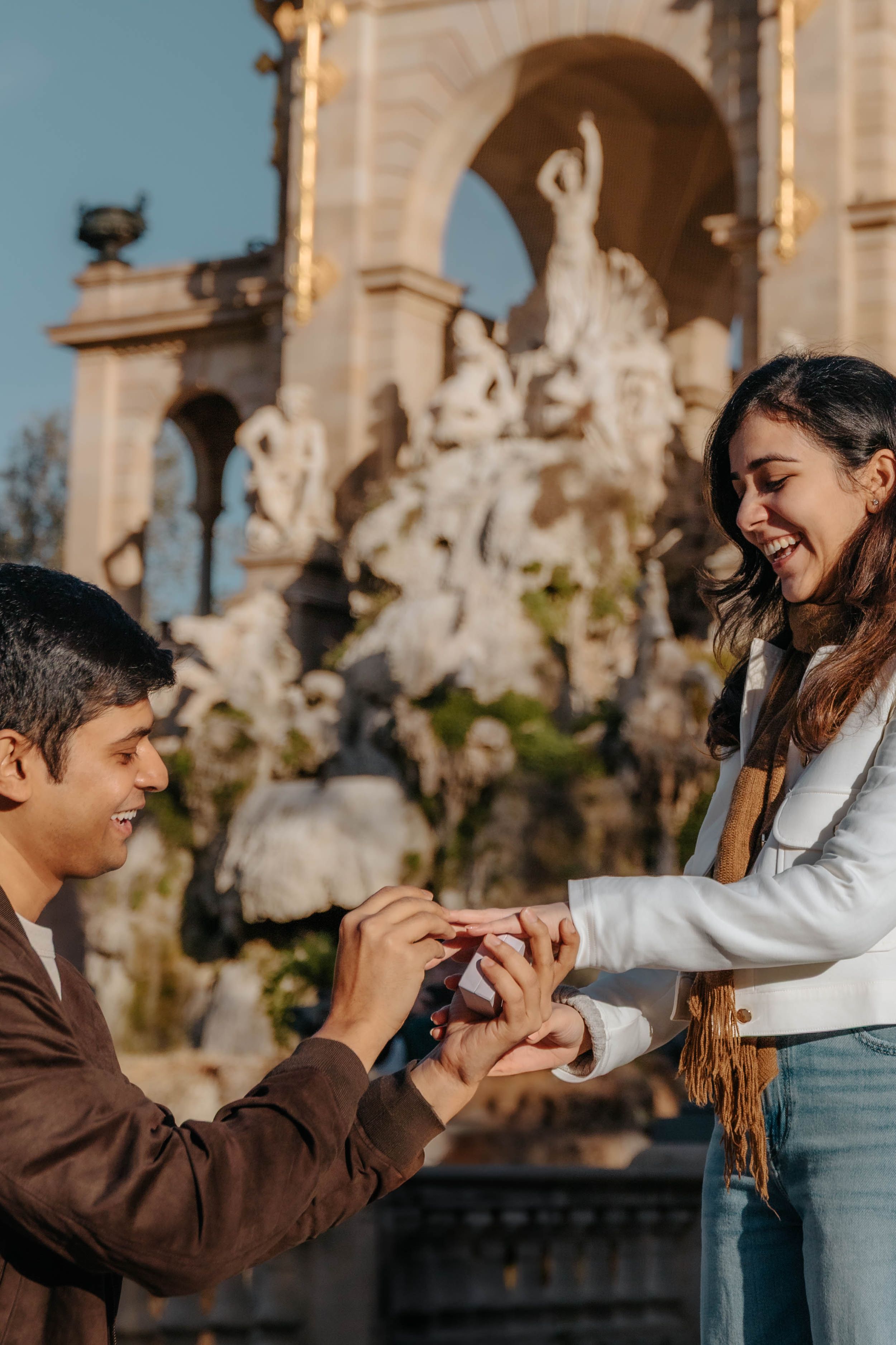 Quiet proposal spot at the Umbracle in Barcelona