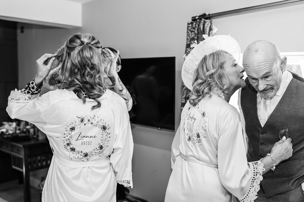 Candid wedding photography- getting ready bridal prep at Owston Hall Yorkshire by Chelle Lundy
