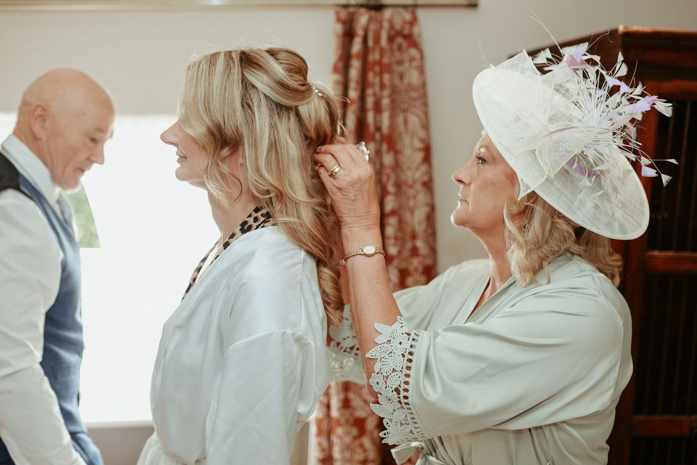 Candid wedding photography- getting ready bridal prep at Owston Hall Yorkshire by Chelle Lundy