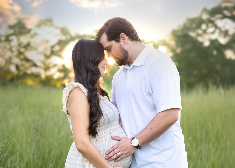 The most beautiful maternity session at sunset in Athens, GA - Lifestyle family photographer in Athens, GA.