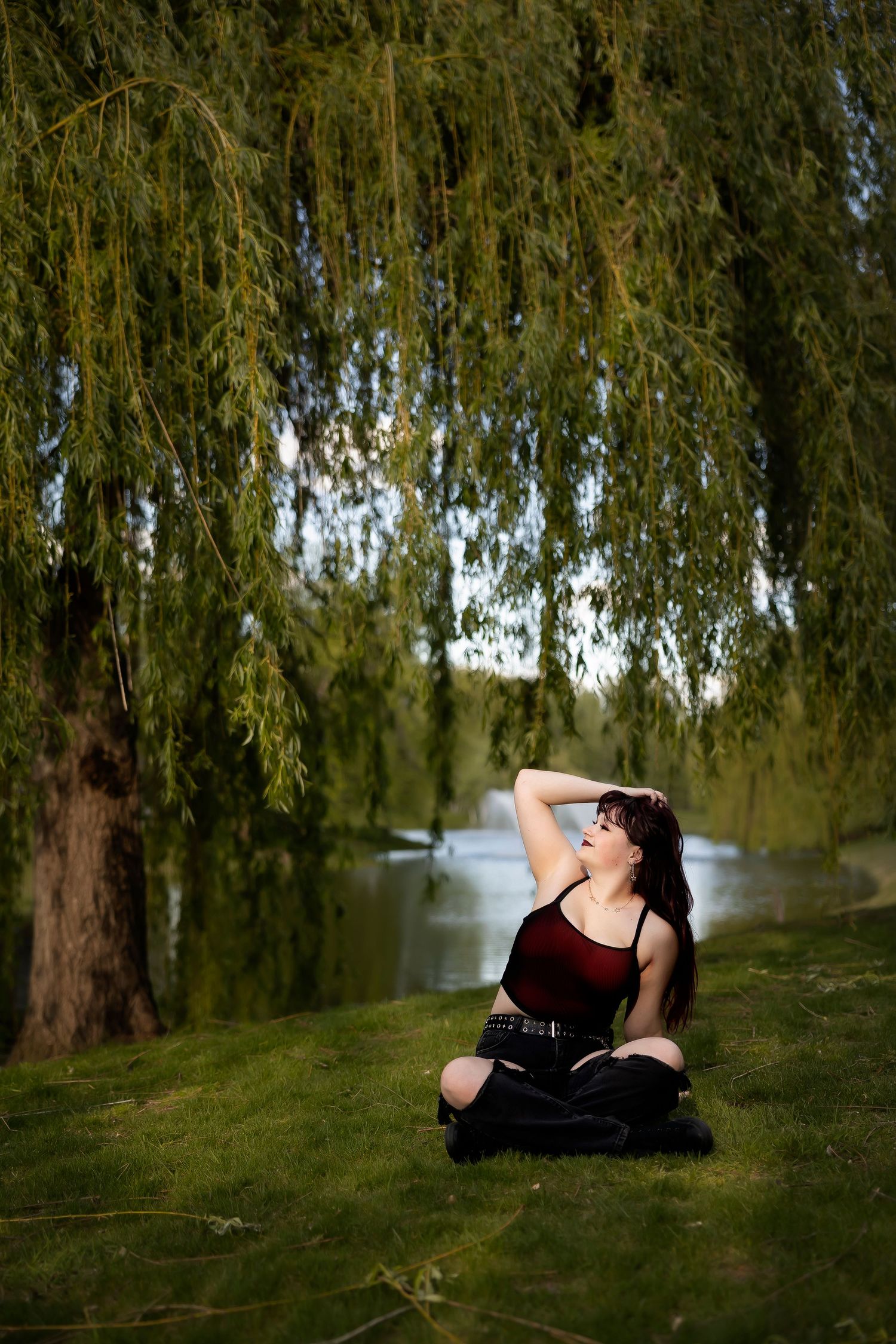 Senior photos Boise River Milestones Studios