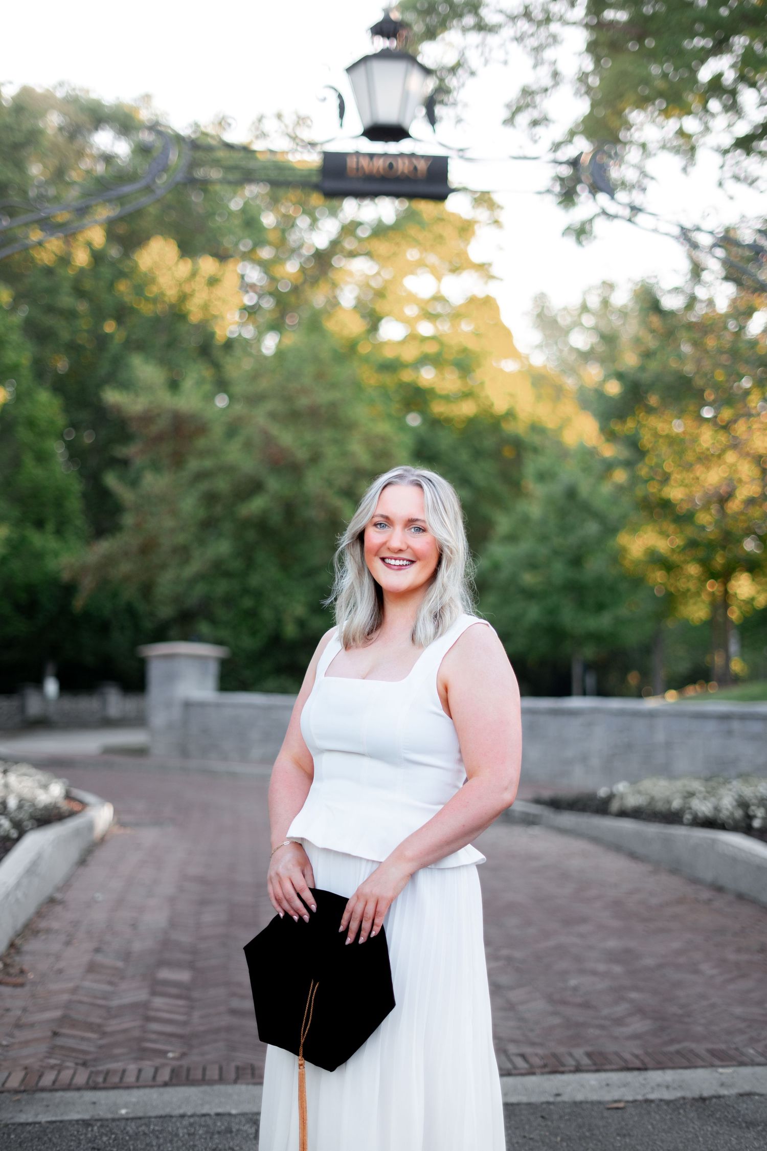 Emory student grad photos in atlanta Georgia before commencement