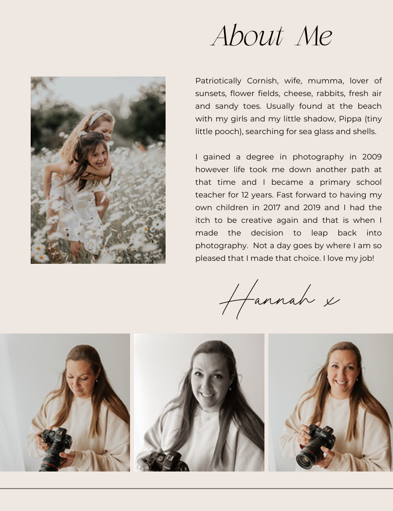 Professional photographer Hannah who is the best Cornwall new born photographer with a new born studio in Cornwall