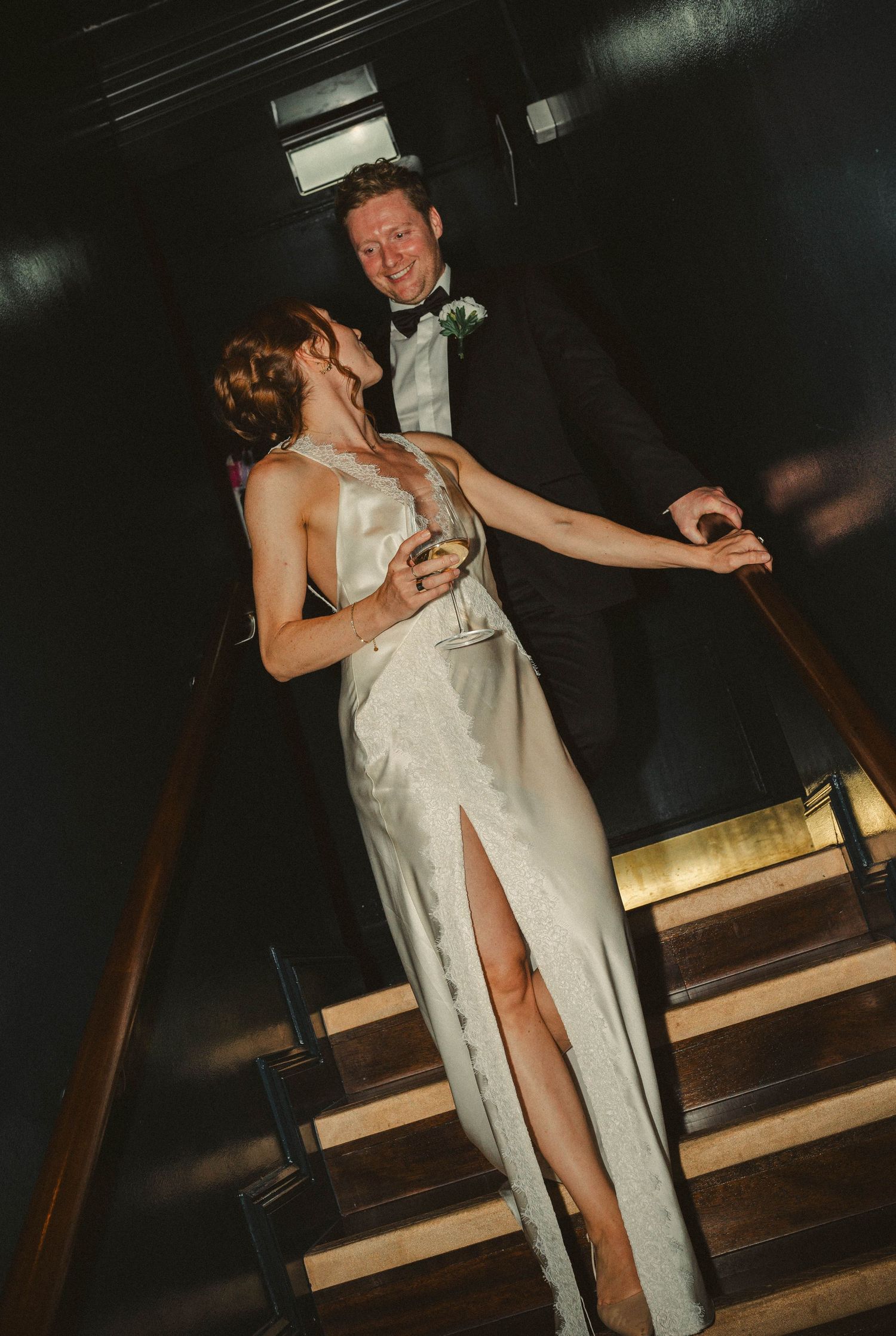 Wedding ceremony in Chelsea Town Hall, vintage wedding dress, wedding in pub
