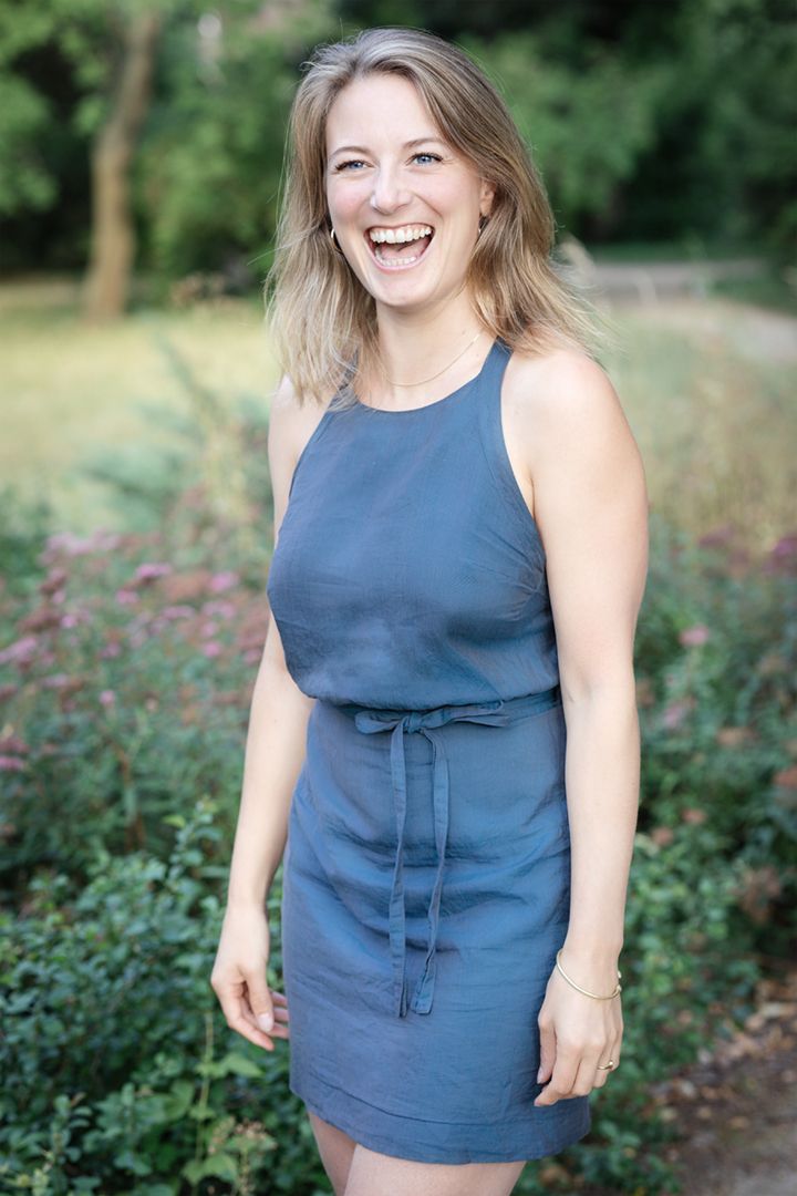 lebendige Portraitfotografie, Frau in der Natur bei Dresden