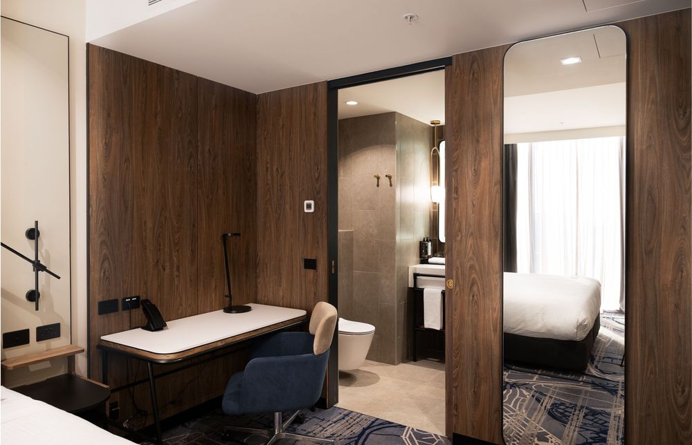 Luxury hotel room photography showcasing contemporary interiors and warm natural light