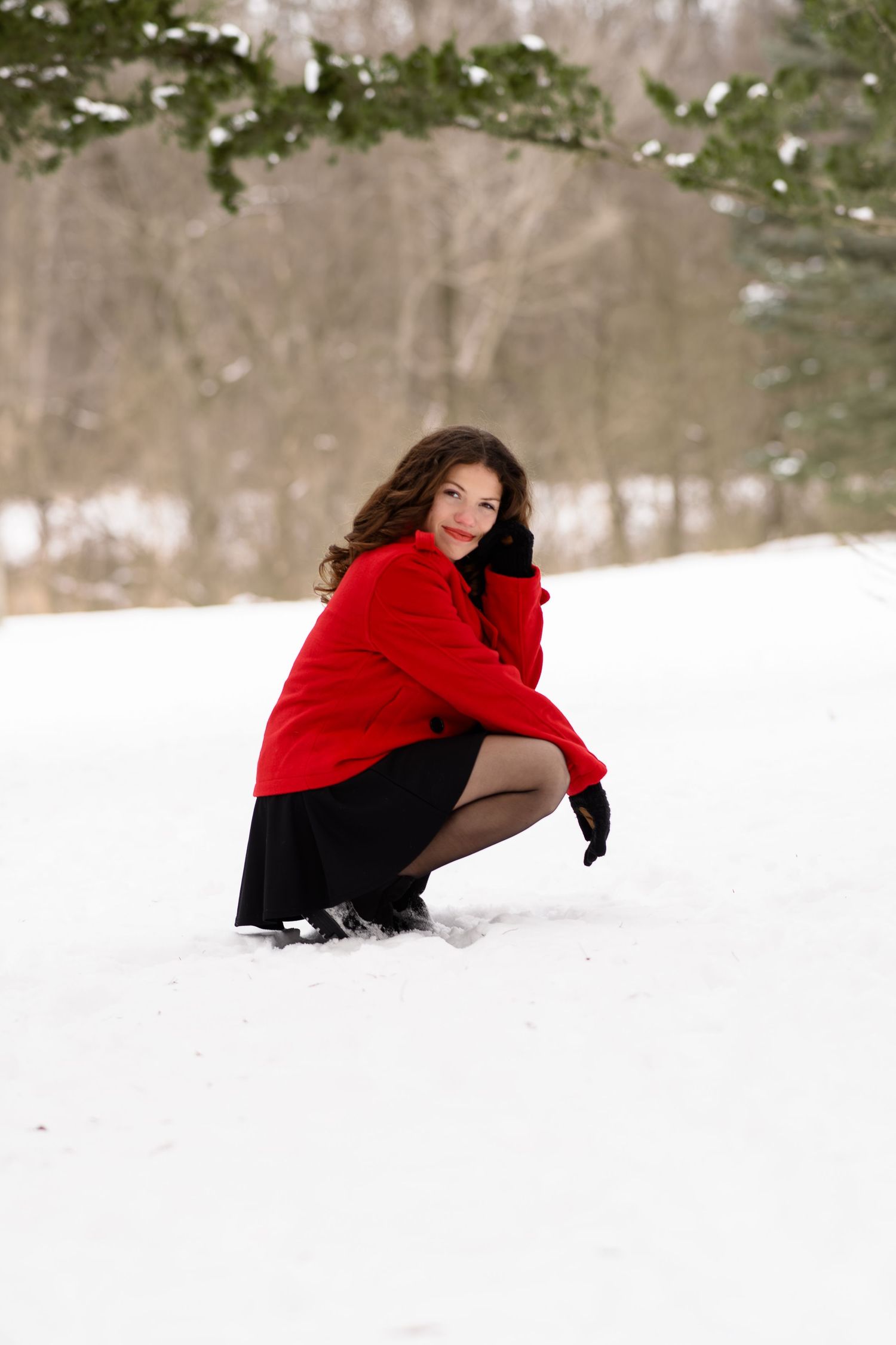 Central Illinois Photographer. Senior Photography. Winter Senior Session. Monticello, IL Senior Photography. Allerton Park.