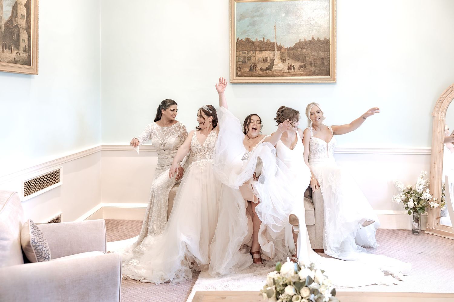 Bridal prep room at Newarks Town Hall in Nottinghamshire.