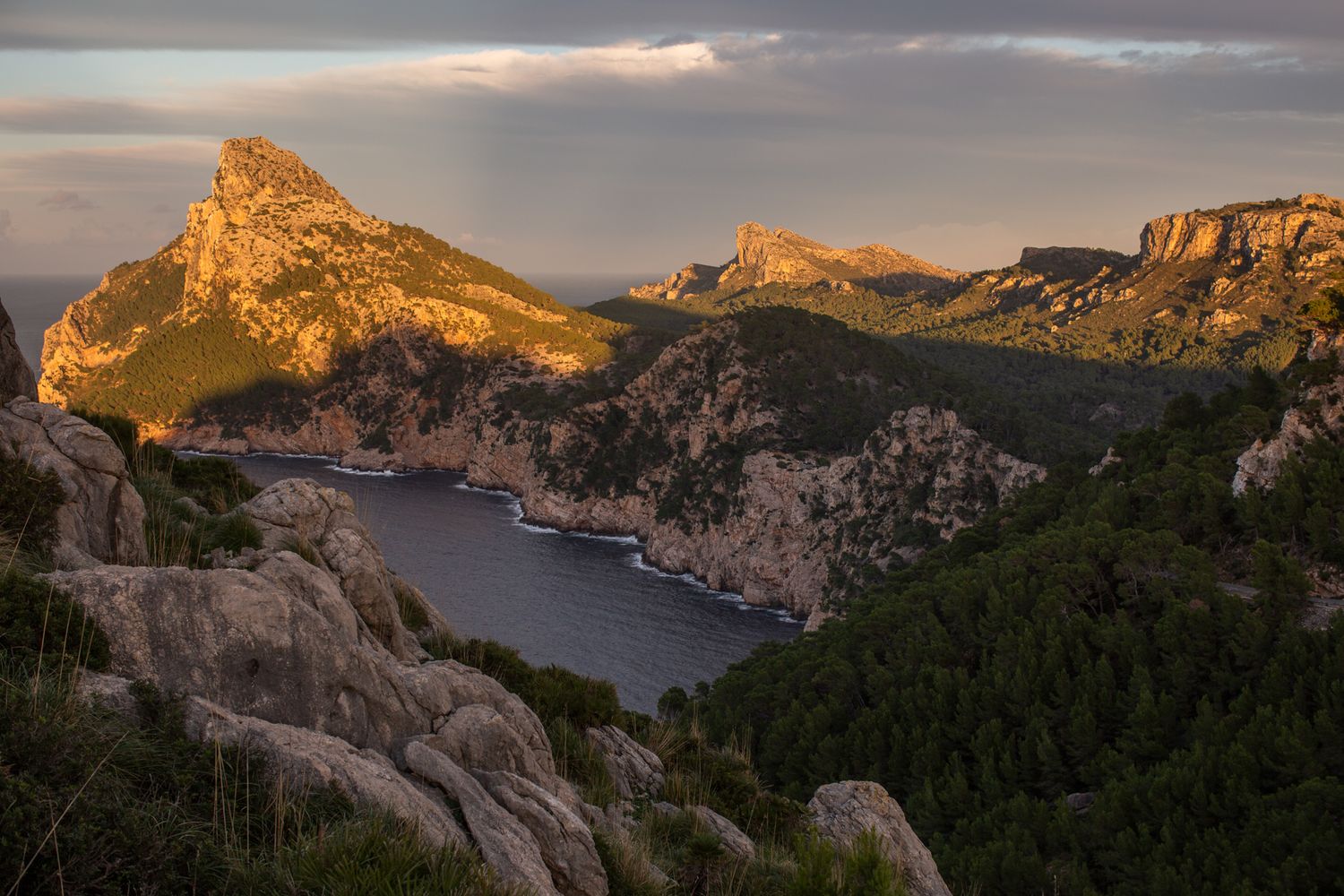 view from es colomer to cap formentor