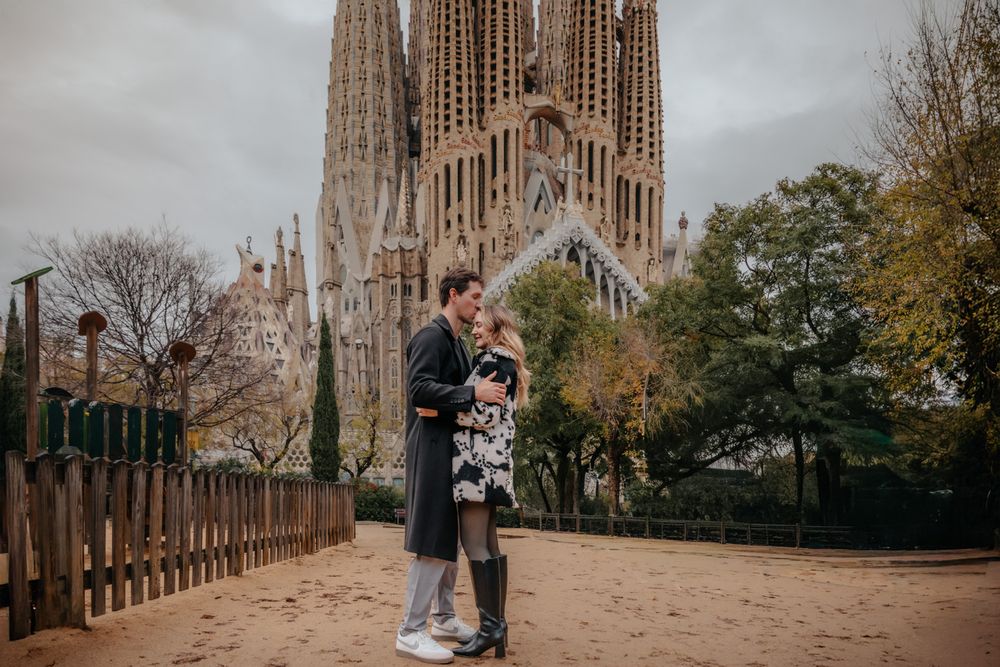Loving hand hold winter sunrise Barcelona Anniversary photoshoot Barcelona BarcelonaLoversPH