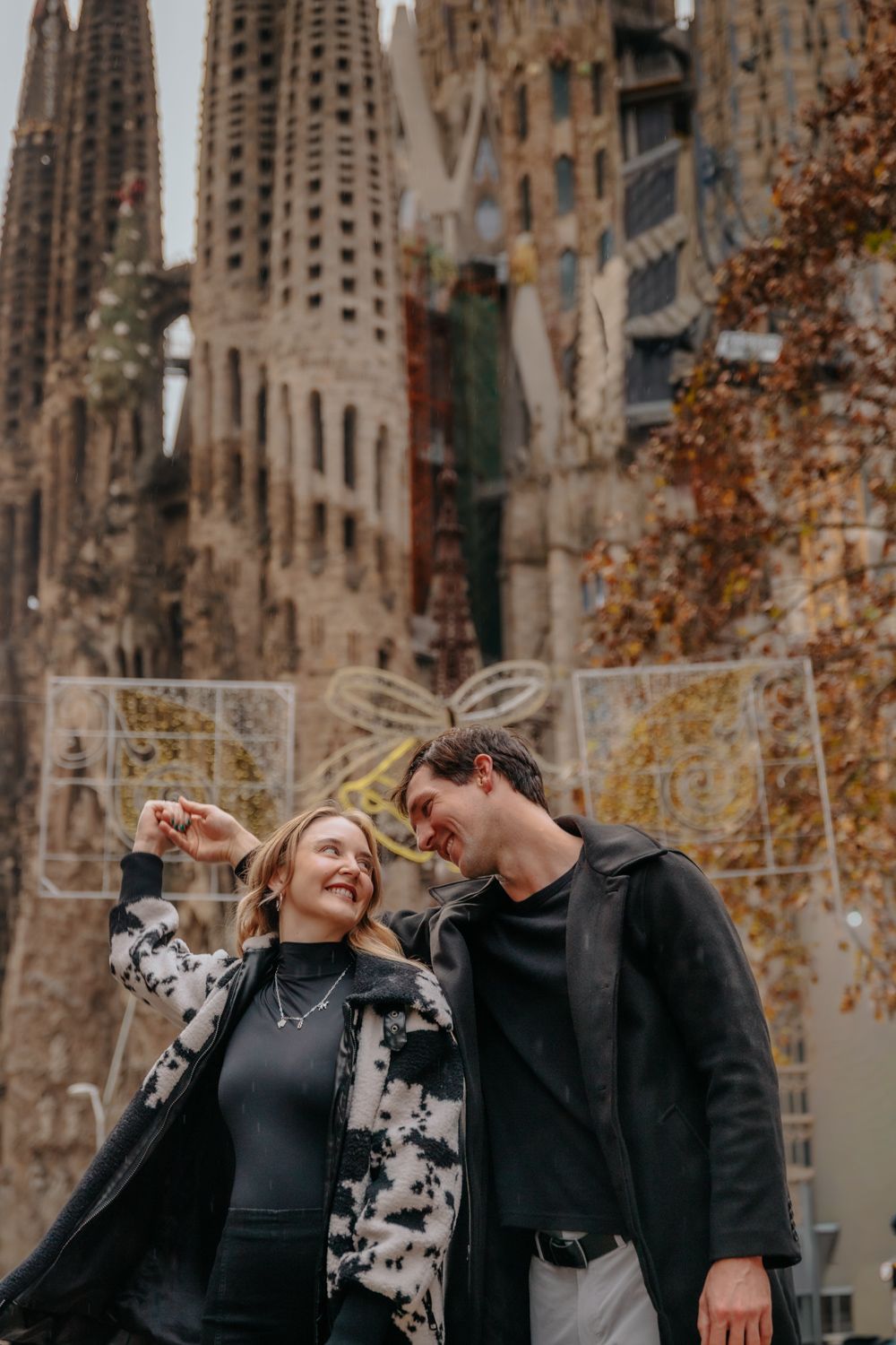 Romantic walk Passeig de Gaudi sunrise Anniversary photoshoot Barcelona BarcelonaLoversPH